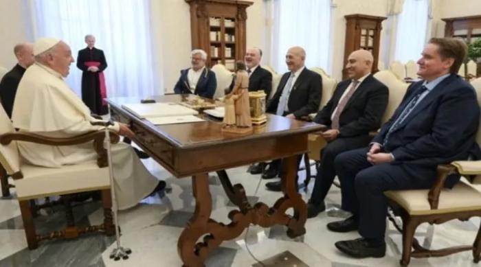 Papa Francisco recebe representantes de Israel e da Palestina no Vaticano -2674