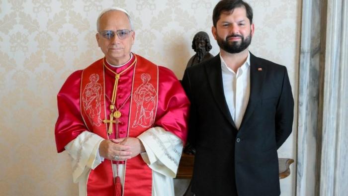 Leão XIV recebe em audiência o presidente do Chile -2880