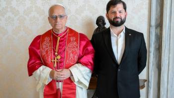 O encontro entre Leão XIV e o presidente chileno   (@VATICAN MEDIA)  Notícias Católicas