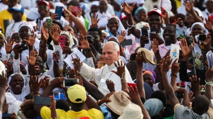 Sejam testemunhas do amor, da justiça e da paz, pede Leão XIV aos jovens africanos -3017